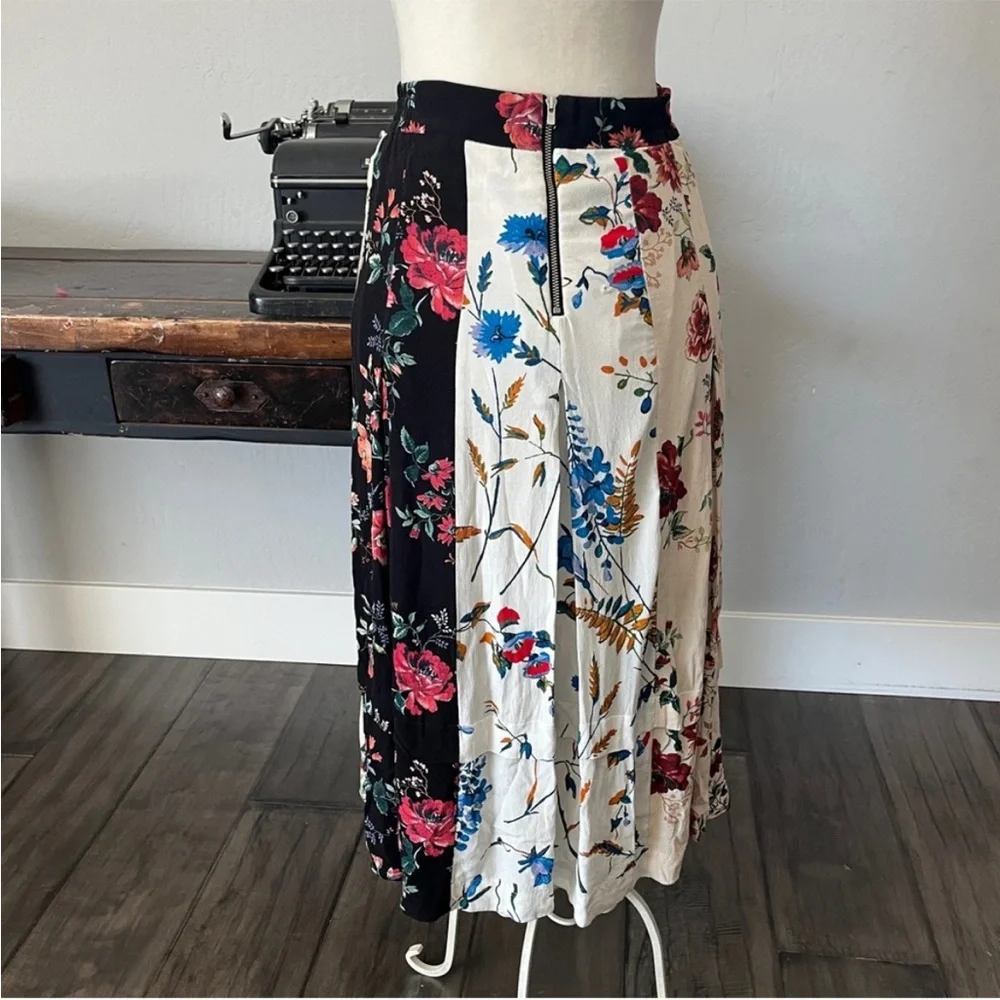 Maje Jinger Floral Midi Skirt - Size 2